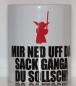 Preview: Weiße Tasse mit Spruch YODA" MIR NED UFF DA SACK GANGA DU SOLSCHT!"